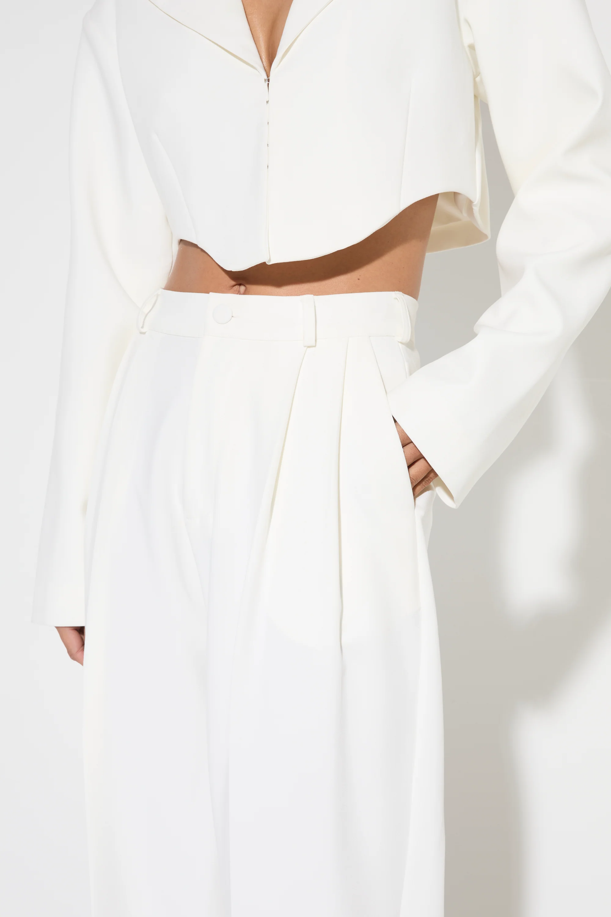 MARCI White Tailored Trousers - Image 4